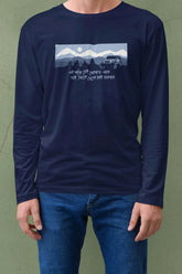 Chander pahar | Bong Full sleeve T-shirt | Blue